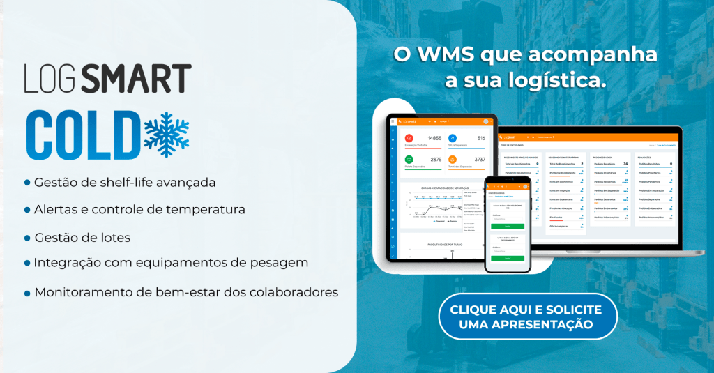 Banner de divulgação do WMS LOG SMART COLD