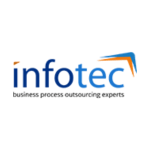 logo da empresa infotec business process outsourcing experts, cliente do WMS Log Smart.